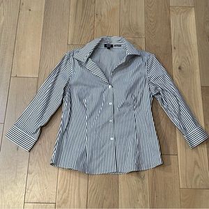 Jones New York Striped Button Down | Easy Care